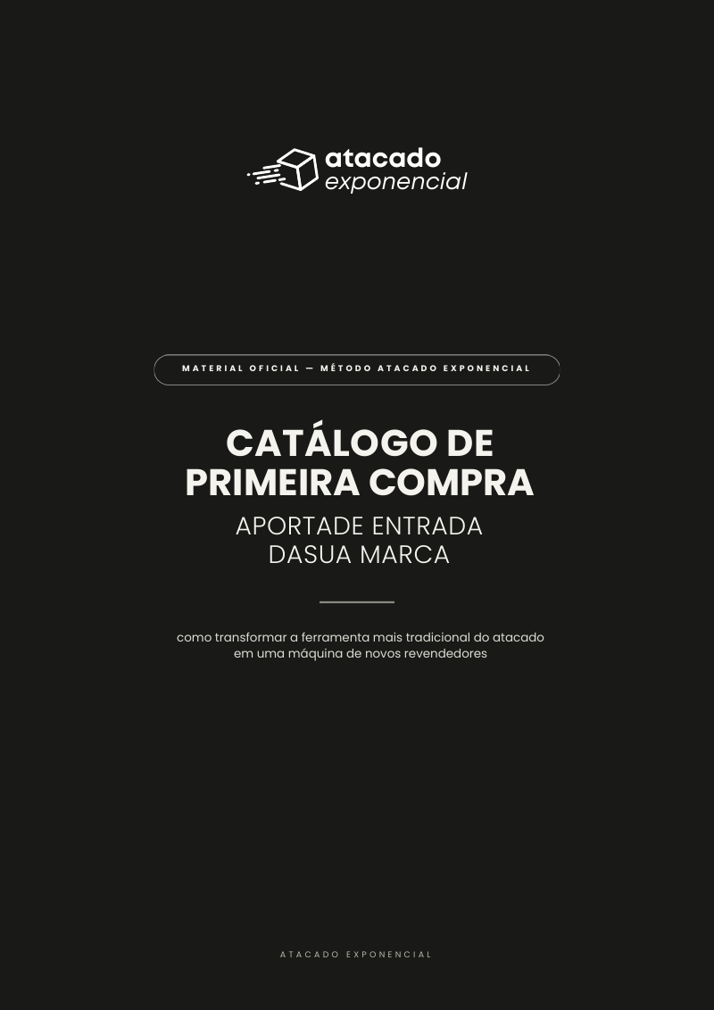 Capa do material Catálogo de primeira compra